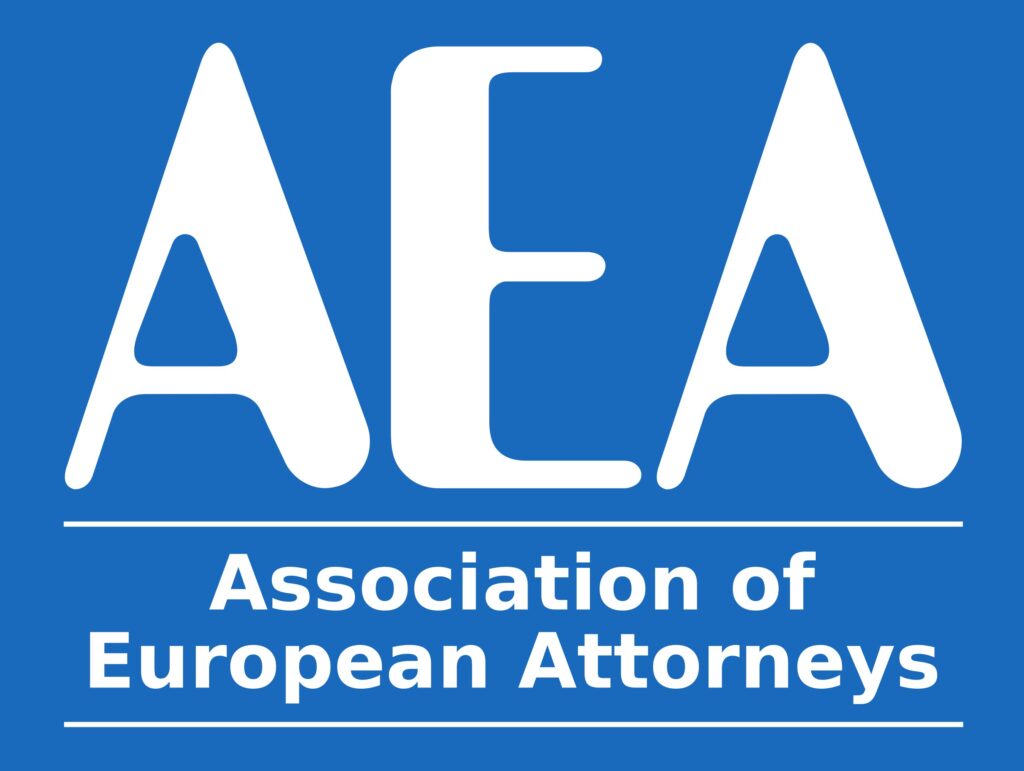 Association of European Attorneys (AEA) logo, international network of European lawyers
